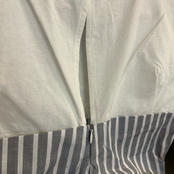 MO&Co M NWT cotton zippered blouse/shirt ultra lux! Fits slightly smaller than M - Picture 6 of 13